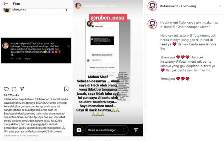 Anak-anak Ruben Onsu dikatain netizen. (Instagram/@ifotainment)