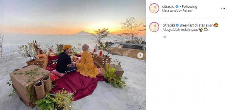 Citra Kirana dan Rezky Aditya. (Instagram/@citraciki)