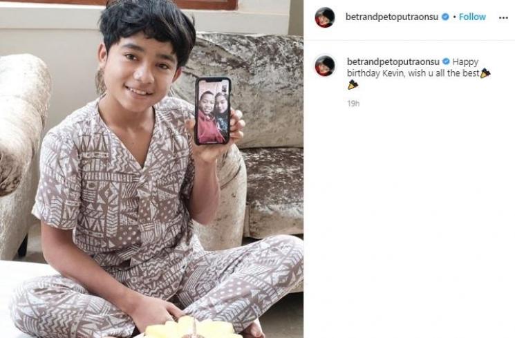 Betrand Peto rayakan ulang tahun saudara kandungnya. (Instagram/@betrandpetoputraonsu)