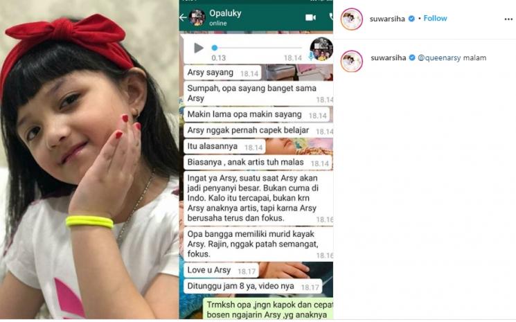 Arsy Hermansyah (Instagram/@suwarsiha)