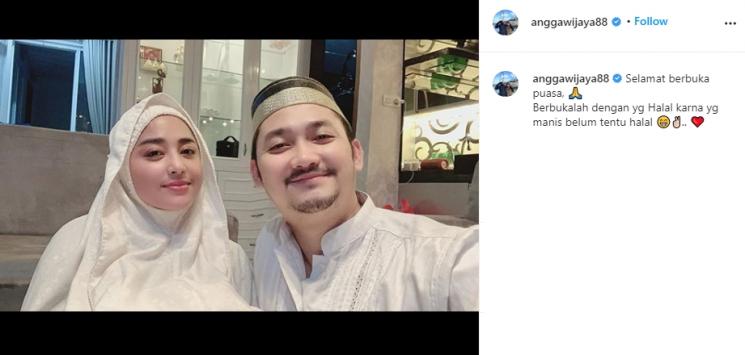 Angga Wijaya dan Dewi Perssik (Instagram/@anggawijaya88)