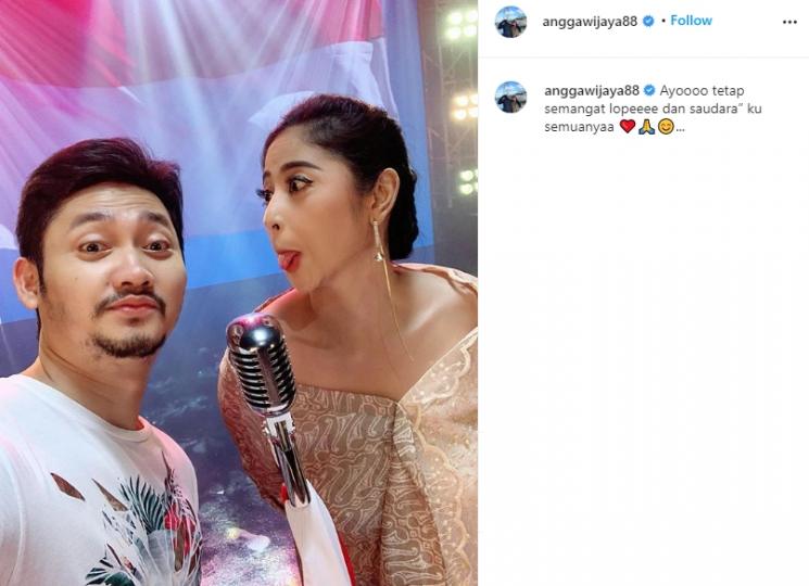Angga Wijaya dan Dewi Perssik (Instagram/@anggawijaya88)