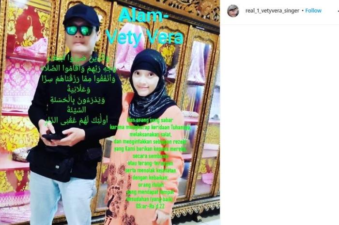 Alam dan Vety Vera. (Instagram/@real_1_vetyvera_singer)
