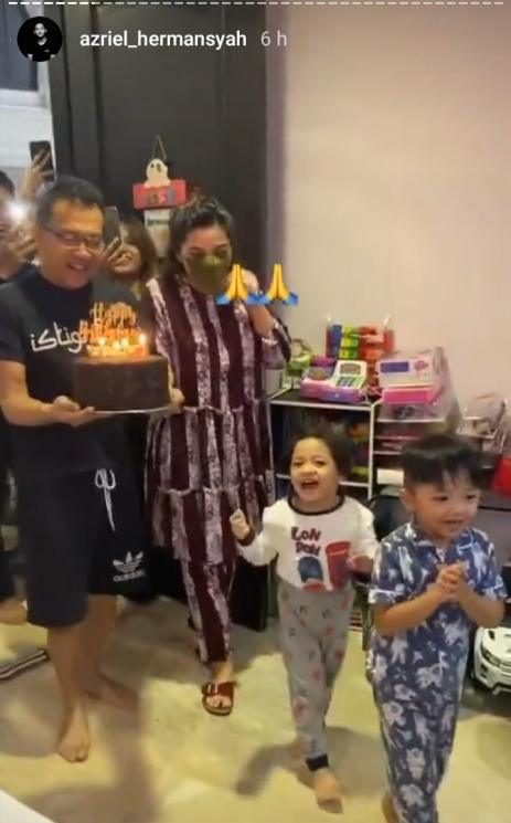 Azriel Hermansyah dan Ashanty (Instagram/@azriel_hermansyah)
