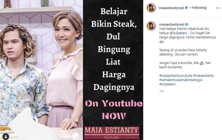 Dul Jaelani dan Maia Estianty. (Instagram/@maiaestiantyreal)