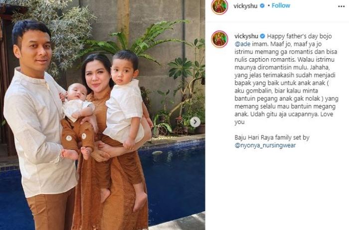 Potret cantik Vicky Shu dengan pipi chubby. (Instagram/@vickyshu)