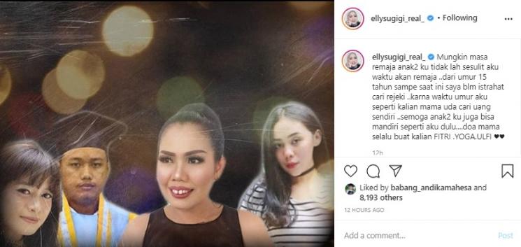 Anak-anak Elly Sugigi. (Instagram/@ellysugigi_real_)