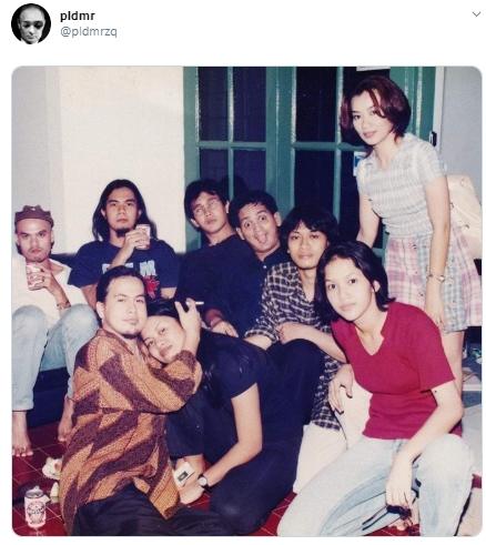 Potret lawas Maia Estianty dan Ahmad Dhani. (Twitter/@pldmrzq)