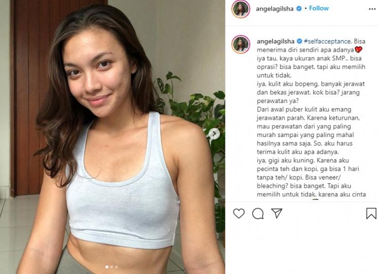 Angela Gilsha. (Instagram/@angelagilsha)