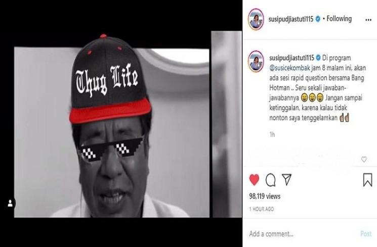 Isi dompet Hotman Paris capai Rp 10 juta (Instagram @susipudjiastuti115)