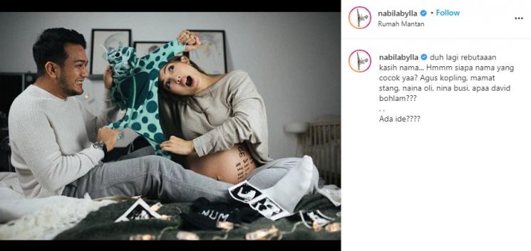 Maternity Shoot Nabila Putri. (Instagram/@nabilabylla)