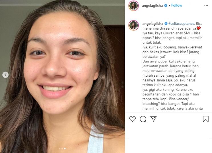 Angela Gilsha. (Instagram/@angelagilsha)