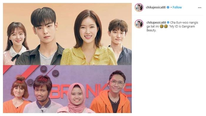 Gaya kompak Chika Jessica dan John Martin. (Instagram/@chikajessica88)