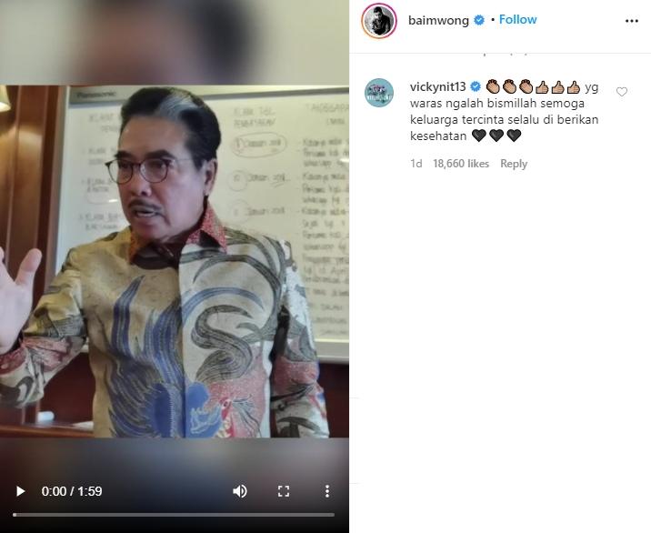 Postingan Baim Wong. (Instagram/@baimwong)