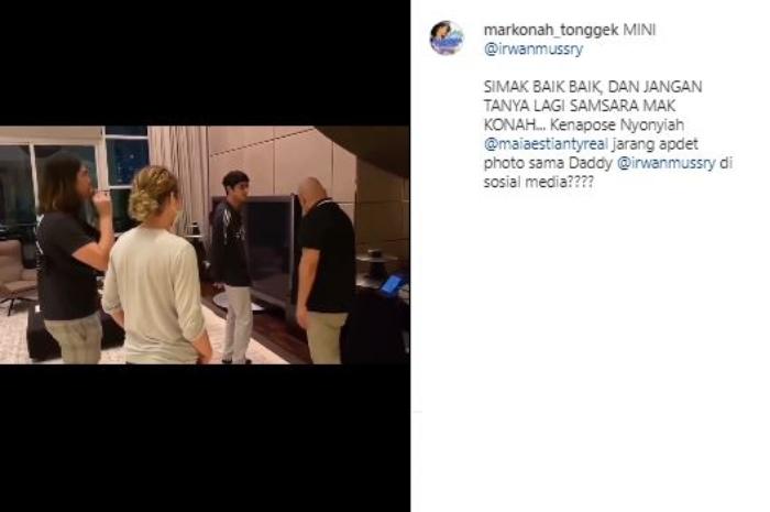 Kebersamaan Irwan Mussry dengan Al El Dul. (Instagram/@markonah_tonggek)