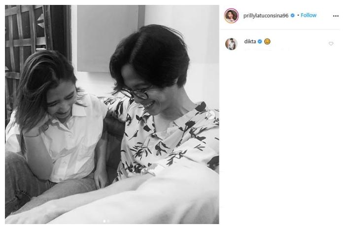 Dikta dan Prilly Latuconsina. (Instagram/@prillylatuconsina)