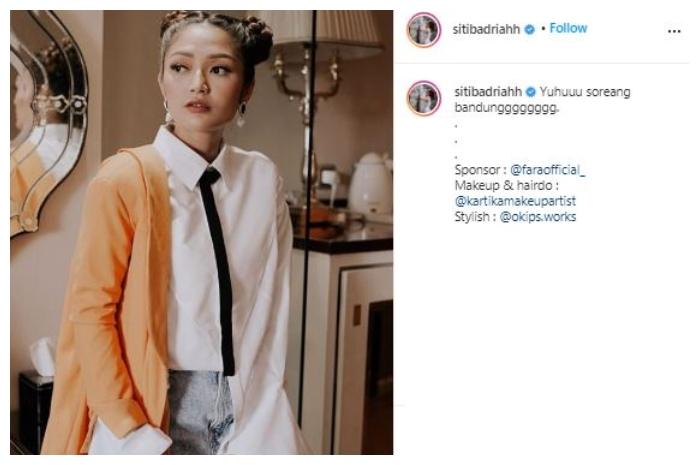 Siti Badriah. (Instagram/@sitibadriahh)