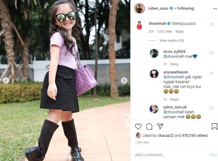 Soimah komentari foto Thalia Putri Onsu. (Instagram/@ruben_onsu)