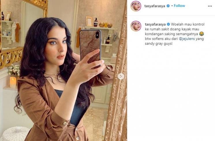 Tasya Farasya abis lahiran. (Instagram/@tasyafarasya)
