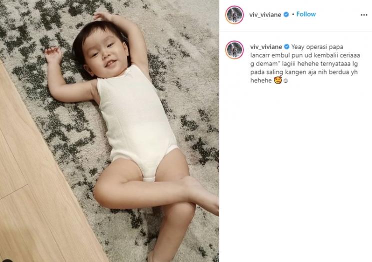 Anak Sammy Simorangkir dan Viviane (Instagram/@viv_viviane)