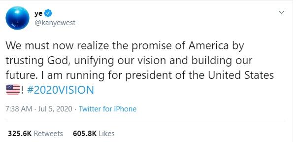 Kanye West (Twitter/@kanyewest)