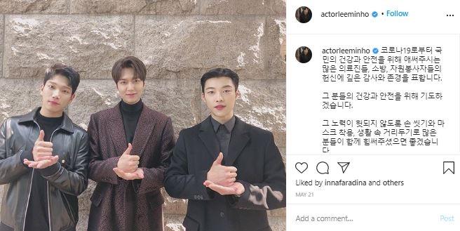 Woo Do Hwan dan Lee Min Ho. (Instagram/@actorleeminho)
