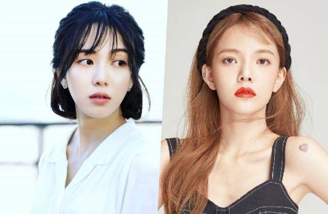 Kwon Mina dan Jimin AOA. (Soompi)