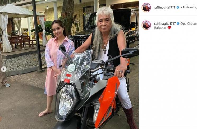 Nagita Slavina dan sang ayah, Gideon Tengker (Instagram/@raffinagita1717)