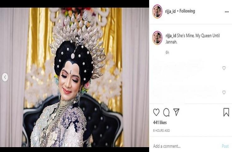 Momen pernikahan Rijja Abbas 'Butiran Debu' yang baru diekspos (Instagram @rijja_id)