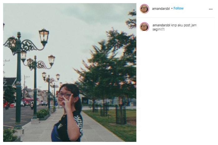 Amanda Putri. (Instagram/@amandarsbl)