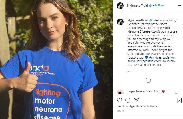 Lily James. (Instagram/@lilyjamesofficial)