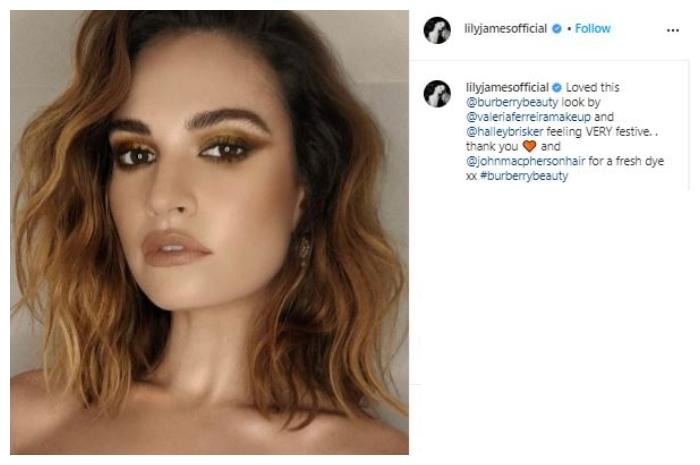 Lily James. (Instagram/@lilyjamesofficial)