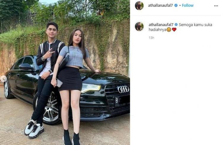 Aisyah Aqilah dan Athalla Naufal. (Instagram/@athallanaufal7)