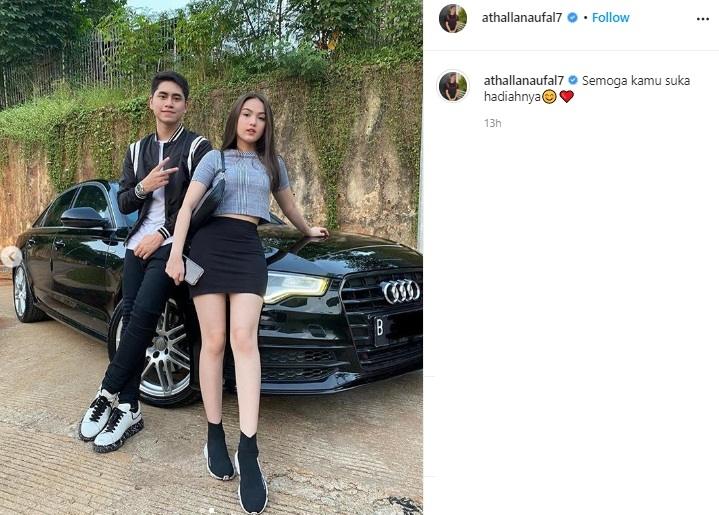 Aisyah Aqilah dan Athalla Naufal. (Instagram/@athallanaufal7)