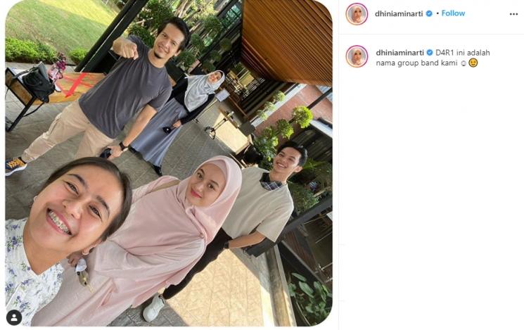 Dinda Haue dan Rey Mbayang. (Instagram/@dhiniaminarti)