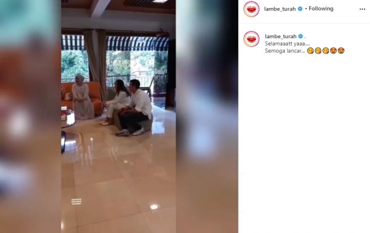 Lamaran Ali Syakieb dan Margin Winaya. (Instagram/@lambe_turah)