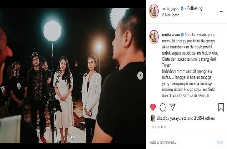 Mutia Ayu mengenang tiga bulan kepergian Glenn Fredly (Instagram @mutia_ayuu)
