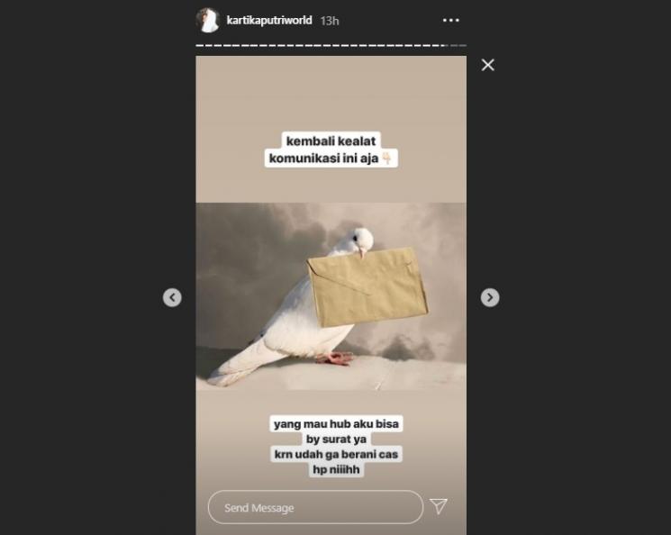 Postingan Kartika Putri. (Instagram/@kartikaputriworld)