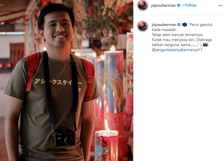 Potret eks penyanyi cilik. (Instagram/@jojosuherman)