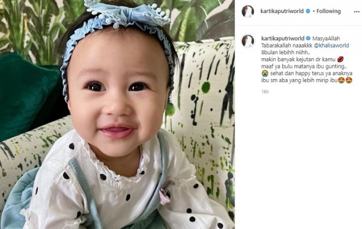 Putri Kartika Putri, Baby Khalisa. (Instagram/@kartikaputriworld)