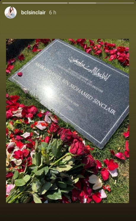 BCL, Noah dan ibunya ziarah ke makam Ashraf (Instagram/@bclsinclair)
