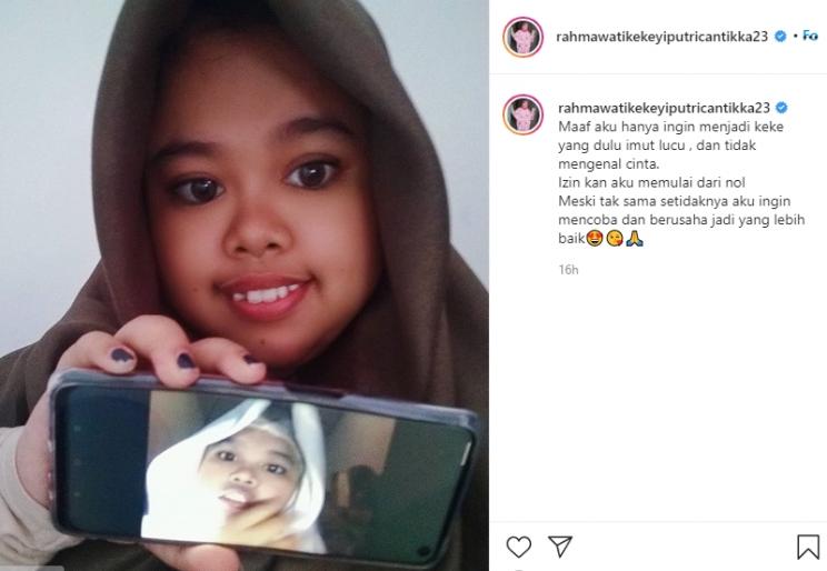 Kekeyi (Instagram/@rahmawatikekeyiputricantikka23)
