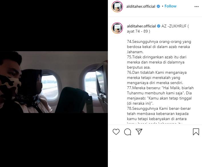 Aldi Taher dan Salsabillih. (Instagram/@alditaher.official)