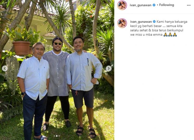 Potret Ivan Gunawan dan keluarga. (Instagram/@ivan_gunawan)