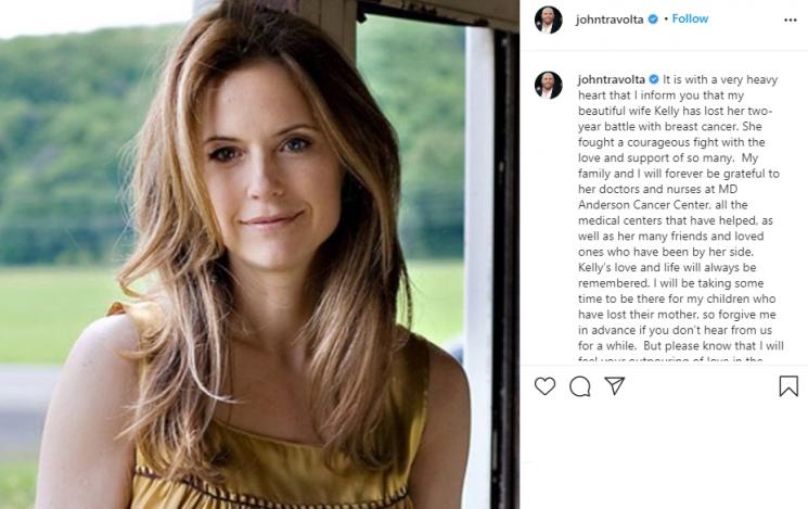 John Travolta dan Kelly Preston. (Instagram/@johntravolta)