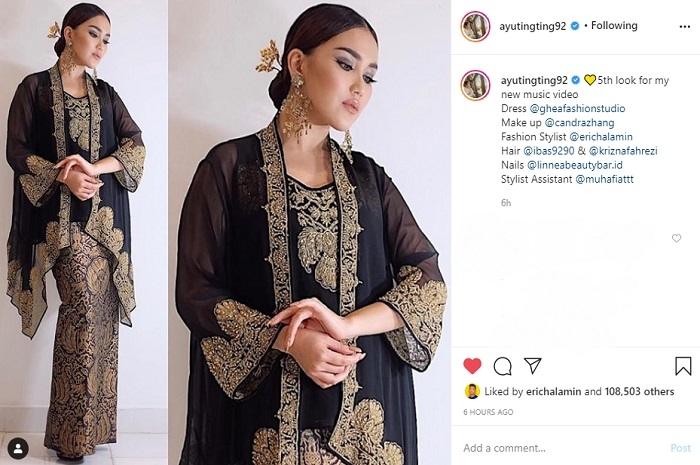 Gaya Ayu Ting Ting di video klip terbarunya (Instagram @ayutingting92)