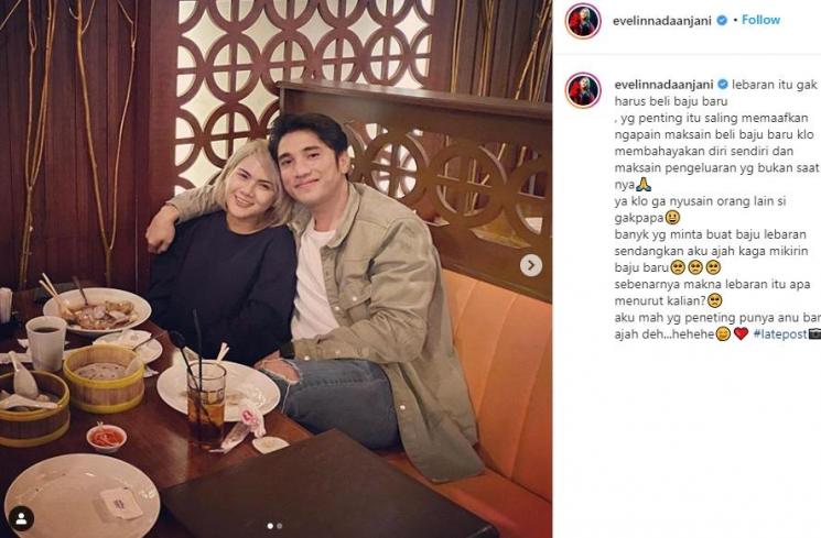Evelin Nada Anjani dan Alkhan Marcedo. (Instagram/@evelinnadaanjani)