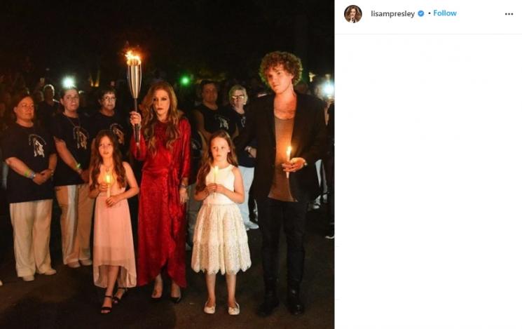 Keluarga Lisa Marie Presley. (Instagram/@lisampresley)