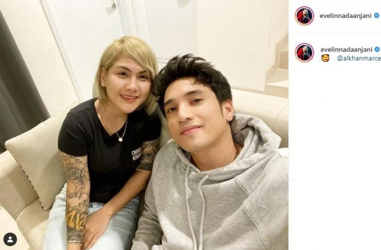Evelin Nada Anjani dan Alkhan Marcedo. (Instagram/@evelinnadaanjani)
