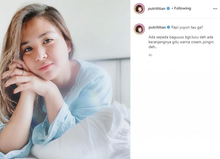 Putri Titian. (Instagram/@putrititian)